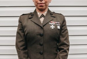 A veteran in uniform