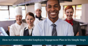 Happy hotel employees