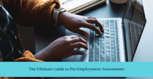An applicant takes a pre-employment assessment