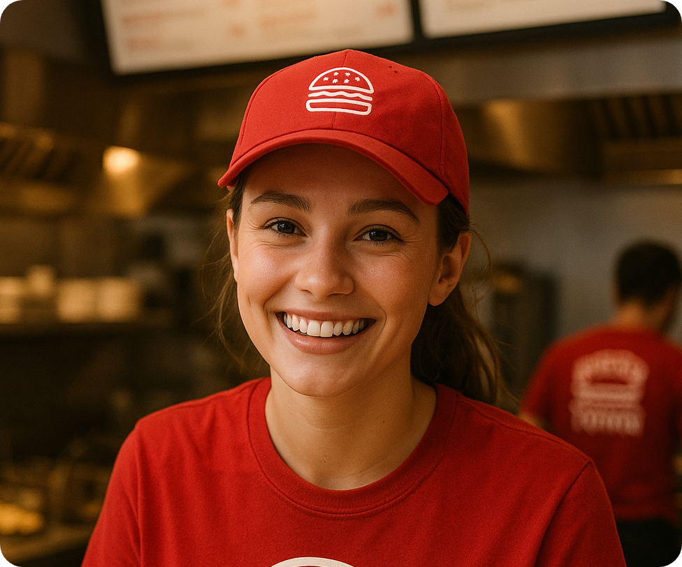 Team member helping customer